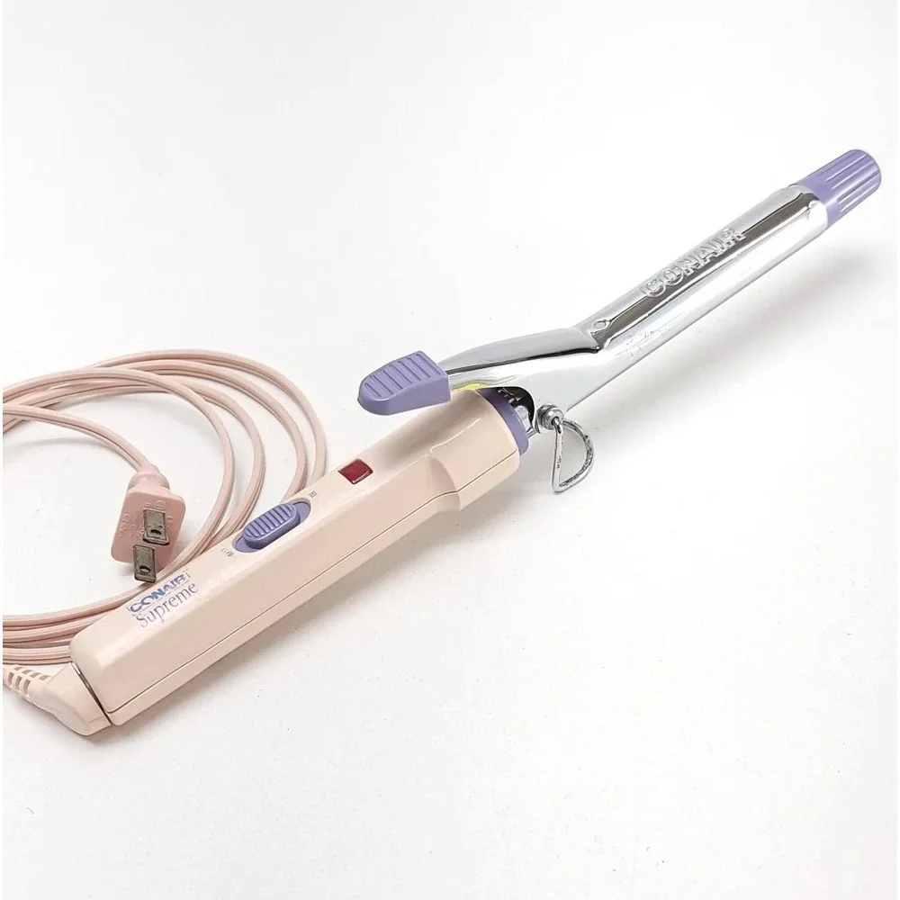 Vintage Conair Supreme‎ Curling Iorn CD36 Pink Purple 3/4